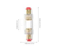 LALADEFIEE Porte-Fusible en Ligne Agu Transparent Fusible 60A Porte-Fusible Audio de Voiture pour Amplificateur Protection Électrique Renforcée Kit de Fusibles pour Système Audio Auto