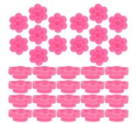 LALADEFIEE Porte-gobelet Porte-colle Jetable 200 Pièces Rose Support pour Extension de Cils et Coupelle à Pigments, Outil Pratique pour Nail Art et Maquillage Professionnel