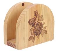 LALADEFIEE Porte-serviettes Bois Rustique Support Stable et Élégant pour Serviettes de Table Distributeur de Serviettes sur Pied Décoration de Cuisine et Salon pour Table à Manger