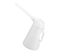 LALADEFIEE pot de ravitaillement pompe à huile Bidon d'huile récipient doseur d'huile d'huile moteur bidon de graisseur pour véhicule huileur à pompe à main Plastique blanche