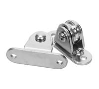 LALADEFIEE Poulie Robuste Simple en Acier Inoxydable 2 Sets Roulements Silencieux pour Câble et Fil, Montage Plafond pour Maisons et Chantiers