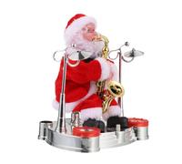 LALADEFIEE Poupée Électrique Décorative de Noël en Plastique Forme Père Noël Adaptée pour Garçon et Filles Cadeau Festif sans Pile