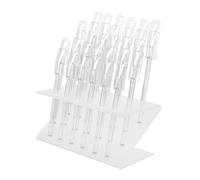 LALADEFIEE Présentoir à Ongles 32 Emplacements Support Multi-usages Structure Compartiments Transparent Rangement Salon Manucure Professionnel Pratique