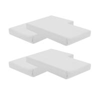 LALADEFIEE Recharge pour Ample pour Véhicule et Approvisionnement en Confortable de Mouchoirs Faciaux Papier de Pâte de Bois Blanc, 4 Paquet de 50 Feuilles, Utilisation Voiture