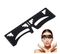 LALADEFIEE Règle à Sourcils Inoxydable à Trois Points Outil de Dessin Précis pour Maquillage Symétrique Guide Compact pour Débutantes Design Portable pour Sourcils Naturels