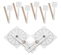 LALADEFIEE Règle D'assemblage Légère et Facile à Installer Lot de 8pcs pour Améliorer Vos Compétences en Bricolage pour Horloge Murale en Papier Blanc