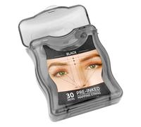 LALADEFIEE Règle De Traçage Sourcils Outil De Mesure 30 Mètres Pvc Noir Résistant Positionnement Maquillage Professionnel Tatouage