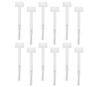 LALADEFIEE Remplacement de Brosse à Vernis à Ongles Liquide Blanc en Plastique 250pcs pour Usage Personnel et Professionnel Facile à Remplacer et Améliorer L'efficacité