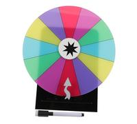 LALADEFIEE Roue de Récompenses de Table Cases avec Base Stable Roue Tournante Acrylique pour Jeux de Fête Tirages Au Sort et Animations Carnaval
