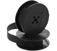LALADEFIEE Ruban Encreur Noir en Nylon pour Machine à Écrire Manuelle, Facile à Remplacer, Compact, pour Bureau, Ruban à Double Couleur D'encre Compatible