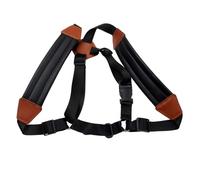 LALADEFIEE Sangle de Saxophone Ajustable Cuir Harnais Double Épaule Confortable Bandoulière Légère pour Sax Alto Ténor et Soprano Soulage Pression et Maintient Instrument