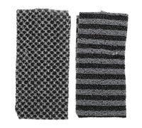 LALADEFIEE Sangle Lave Dos Brosse Exfoliante Douce et Rugueuse 2 Pièces Serviettes Longues Exfoliantes pour Bain et Bain Nettoyage Corps Homme Femme Réutilisable et Compacte