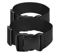LALADEFIEE Sangles de Bagage Réglables et Fixation Facile des Valises en Nylon Noir 2 Pièces Boucle Pratique sans Outil pour Accessoires de Voyage en Déplacement