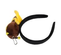 LALADEFIEE Serrage-tête Abeille Peluche Réaliste 3d Ajustable pour Costume D'abeille, Accessoire Coiffure Fille en Plastique et Tissu, Fête Cosplay et Festival