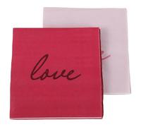 LALADEFIEE Serviettes Papier Décoratives Saint-valentin, Lot de 80pcs, Texture Douce et Forte Absorbance, Design Romantique pour Célébrations et Fêtes Couleur Aléatoire