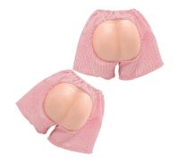 LALADEFIEE Shorts Déguisement à Thème Comique Fausses Fesses en PVC, Lot de 2 Pantalons Courts pour Mariages et Fêtes Entre Adultes