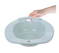LALADEFIEE Siège de Toilette Bain de Siège en Pp Bleu Design sans Accroupissement et Trou Suspendre pour Soins Post-accouchement à Domicile