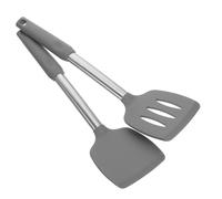 LALADEFIEE Spatule Silicone Résistante Haute Température Manche Long Antiadhésif Pour Cuisine et Poêles Non Stick Spatules Crepière et Raclette Polyvalentes