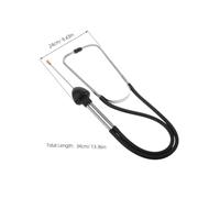 LALADEFIEE Stéthoscope Automobile pour Mécanicien Détection Précise Du Bruit Moteur et Cylindre Outil Portable Acier Inoxydable pour Diagnostic et Réparation Voiture