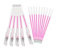 LALADEFIEE Stylo Marqueur Étanche pour Position des Tatouages Peau, Plastique Rose, Facile à Remplacer, Outil de Cartographie Portable pour Sourcils et Tatouage