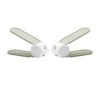 LALADEFIEE Support Chaussure Double Couche Vert en PP Réglage Hauteur Antidérapant pour Rangement Stable et Gain de Place la Maison, Lot de 2 Pièces