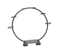 LALADEFIEE Support Cornet Glace Noir avec Porte Cornets Stable pour et Service de Glaces pour Mariage et Cuisine