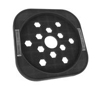 LALADEFIEE Support de Bouteille de Gaz Mobile Roues Universelles en Plastique et Acier Inoxydable, Plateau Rond Pratique Cuisine Familiale ou Restaurant, Facile à Déplacer