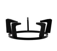 LALADEFIEE Support de Casserole en Fonte Épaisse Mate Antidérapante, Anneau de Cuisson Rond 5 Pointes, Adapté aux Cuisinières à Gaz, Cuisine, Barbecue et Cuisson Uniforme, Accessoire Cuisine