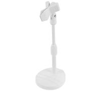 LALADEFIEE Support de Lampe Manucure Portable en Plastique Blanc Rotation 360° pour Ongles en Gel, Pied Compact et Polyvalent pour Salon et Usage Mobile