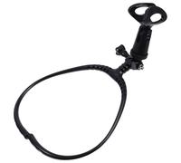 LALADEFIEE Support de micro de cou suspendu noir, portable et stable, conçu pour artistes de scène et diffusion en direct en extérieur