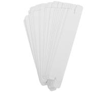 LALADEFIEE Support de ventilateur portable en carton blanc 21 cm contenant 20 éventails en bois, adapté pour diverses occasions et cadeaux de fête
