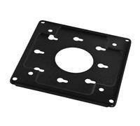 LALADEFIEE Support Métallique pour Mini PC et Écran, Plaque de Montage Arrière Sécurisée, Installation Murale Compacte, Compatible Supports Moniteur, Noir, Gain de Place Bureau