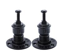 LALADEFIEE Support Mural pour Main Courante en Fer, Lot de 2 Pièces, Fixation Solide pour Rampes d'Escalier Intérieures, Adapté aux Poignées Senior