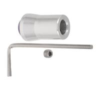 LALADEFIEE Support pour Diapason de 12 MM en Alliage d'Aluminium Argenté avec Base en Améthyste Naturelle Accessoire de Contemplation et pour Yoga et Relaxation