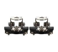 LALADEFIEE Supports de Fixation pour Barre Lumineuse Voiture en Acier Inoxydable Antirouille Pince Réglable à 360° et 180° Compatible Capot et Montant Protection Caoutchouc Antidérapant