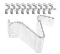 LALADEFIEE Supports d'Étagères Métalliques en U 8 MM, Lot de 20 Clips pour Armoires de Bureau, Fixation Stable pour Étagères et Cloisons Modulables