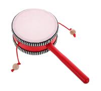 LALADEFIEE Tambour pour Garçon Fille Petit Tambour à Main Traditionnel Hochet Percussion Sensoriel Éveil Musical Sécurisé pour Jardin Garçon Fille