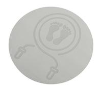 LALADEFIEE Tapis de Gym Insonorisé Antidérapant pour Corde à Sauter Tapis Rond Épais en Tpe Adapté pour Exercices Quotidiens et Séances de Musculation 60 CM Gris