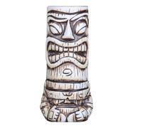 LALADEFIEE Tasse à Cocktail en Céramique 530 Ml Coupe à Cocktail Tiki Créative Couleur Blanche Surface Lisse Boissons Estivales Verre à Vin de Bar Usage Maison et Fêtes