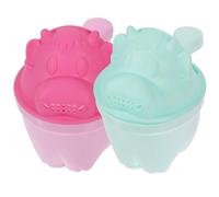 LALADEFIEE Tasse à Shampoing pour Garçon et Filles 2pcs en Pp et Tpe Incassable Portable Design Cartoon Créatif pour Bain et Hygiène de Bébé
