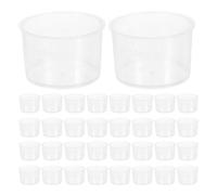 LALADEFIEE Tasses à Mesurer et Précises Lot de 200 en Plastique Transparent de 10 Ml, Compactes et Pratiques, Faciles à Stocker pour Usage Quotidien Réutilisable