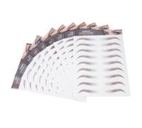 LALADEFIEE Tatouages de Sourcils Artificiels 6D Effet Naturel Autocollants Imperméables pour Sourcils 9 Feuilles de Transfert Marron Outil Pratique pour Maquillage et Beauté