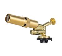 LALADEFIEE Tête de Torche à Gaz Portable Réglable Cuivre pour Barbecue Cuisine et Soudage Brûleur Allumage Multifonction pour Camping et Activités Extérieures sans Cartouche Gaz