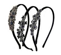 LALADEFIEE -tête Élégant Et 3 Pièces En Strass Pour Femmes Accessoire De Mode Pour Maman