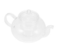 LALADEFIEE Théière Verre Borosilicate avec Infuseur Transparent Résistante Chaleur pour Maison Bureau Tisanière Filtre pour Thé Infusion Fleurs Fruits et Herbes