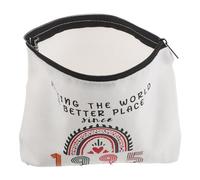 LALADEFIEE Trousse de Maquillage de Voyage en Toile Renforcée 30 Ans Compacte et Polyvalente Organisateur de Cosmétiques Zippé Présent Anniversaire Femme Pratique pour Déplacements