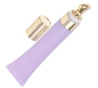 LALADEFIEE Tube de Yeux Vide 20Ml Violet Mat Applicateur Massage en Alliage de Zinc Doré Rechargeable d'Huiles Essentielles Portable pour Soins Visage et Voyage