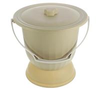 LALADEFIEE Urinoir Portable Adulte Épais avec Couvercle Anti-odeur Stable et Bassin de Lit Réutilisable pour Maison et Voyage Spittoon pour Personnes Âgées