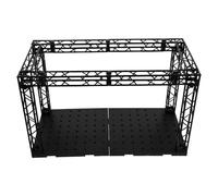 LALADEFIEE Vitrine pour Figurines sans Éclairage Plateforme D’Exposition Modulable Support pour Figurine et Boîte de Rangement de Bureau Socle pour Poupées et Maquettes Accessoire pour