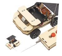 LALADEFIEE Voiture Télécommandée Solaire en Bois pour Garçon Et Filles, Kit DIY sans Batterie, Taille Moyenne, Jouet Éducatif pour Développement Sensoriel, Usage Intérieur Et Extérieur